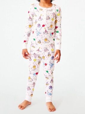 Roller Rabbit Birthday Bonanza Kids Pajama Set 6 Years